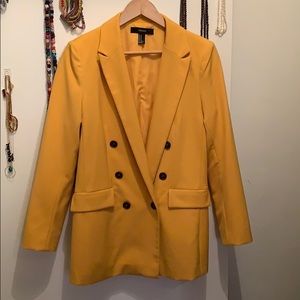 Long mustard yellow jacket Size M